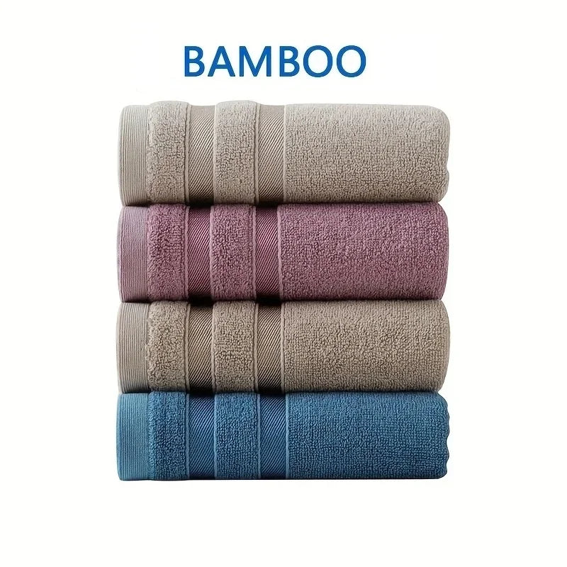 Serviette Adulte en Fibre de Bambou Haut de Gamme – Douce, Absorbante et Épaisse – Serviette de Sport pour Hommes et Femmes (Main, Visage, Douche) BLACKBEARD OUTDOOR INDUSTRIES