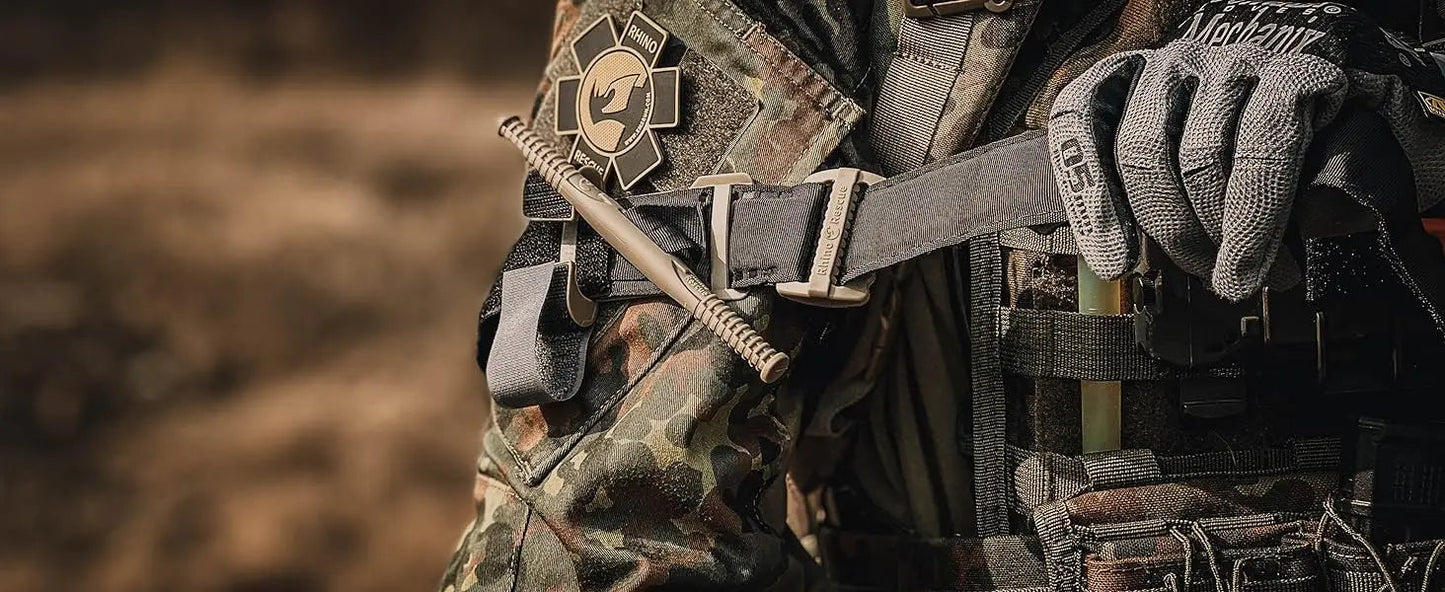 RHINO RESCUE - Tourniquet Tactique pour Contrôle Hémostatique Rapide, Application à Une Main - Équipement d'Urgence et de Premiers Secours Médicaux BLACKBEARD OUTDOOR INDUSTRIES