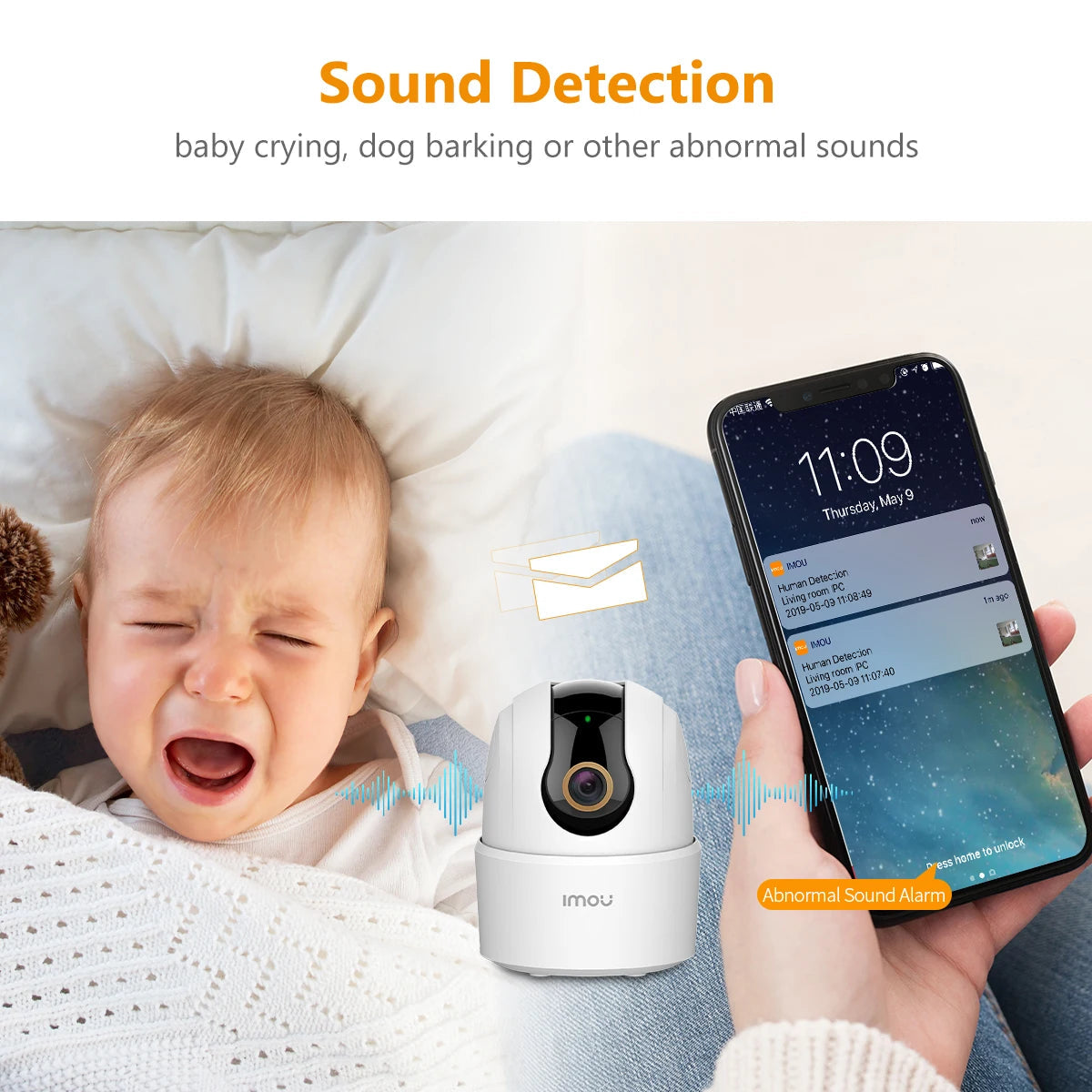 Caméra Wi-Fi Intérieure IMOU Ranger 2C 3MP – Surveillance 360° – Détection Humaine – Audio Bidirectionnel – Vision Nocturne – Suivi Intelligent – Sirène Intégrée Ma boutique