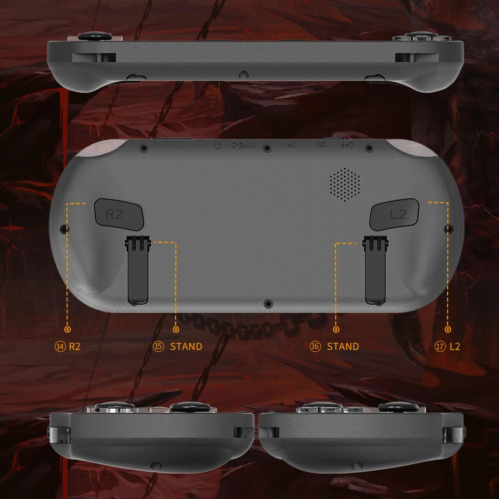 Console de Jeu Rétro Portable SF3000 – Écran IPS 4.5" – 20 000+ Jeux – 14 Émulateurs – 64Go – 3000mAh - BLACKBEARD OUTDOOR INDUSTRIES