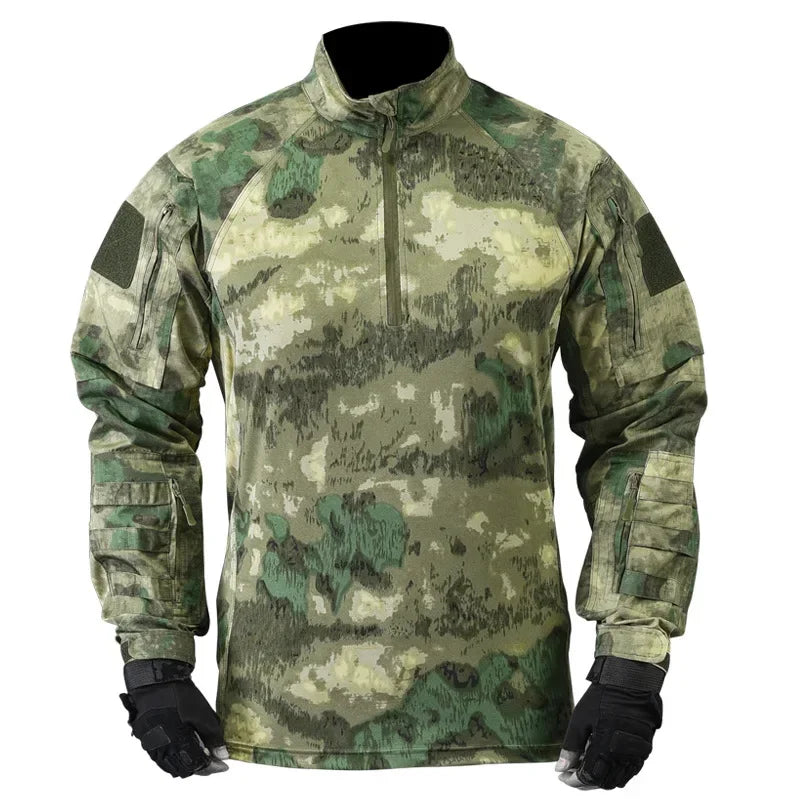T-shirt Tactique Homme – Manches Longues Airsoft | Paintball | Militaire | Camo | Séchage rapide - BLACKBEARD OUTDOOR INDUSTRIES