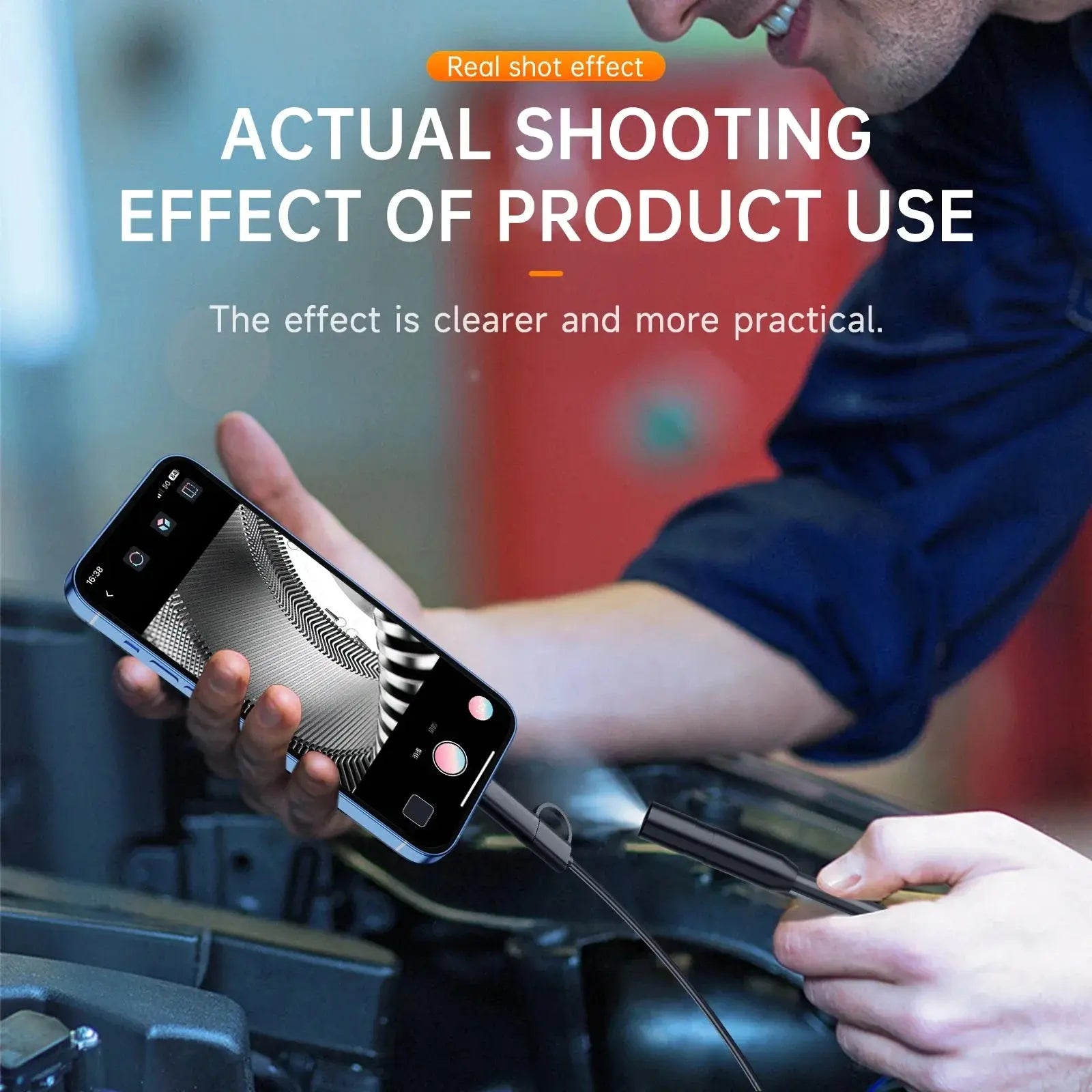 Caméra Endoscope 5.5/8mm pour Smartphone Android & iPhone | Inspection Automobile & Canalisation | Étanche IP67 | HD 3MP Ma boutique