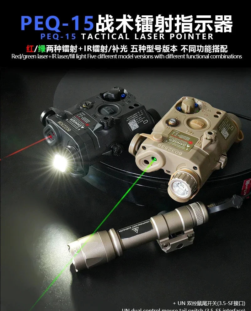 Tactical PEQ15 IR Fill Light/IR Laser et lampe de poche M600C Ma boutique