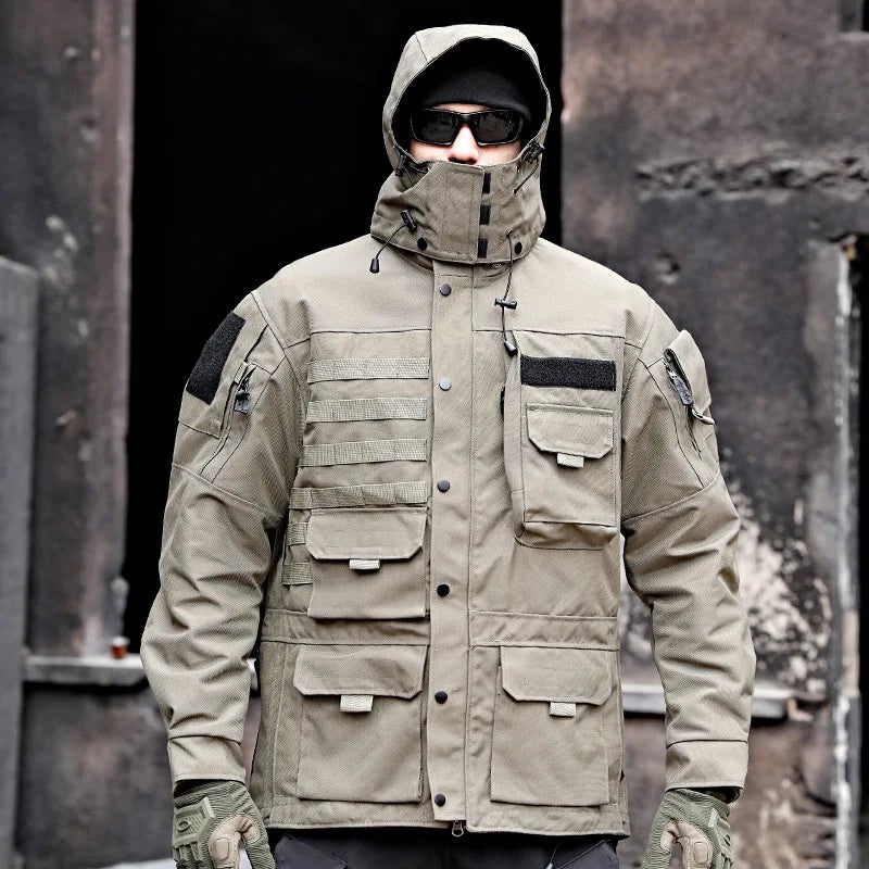 Manteau Trench Militaire Tactique Long et Moyen - Veste Extérieure Résistante et Imperméable - BLACKBEARD OUTDOOR INDUSTRIES