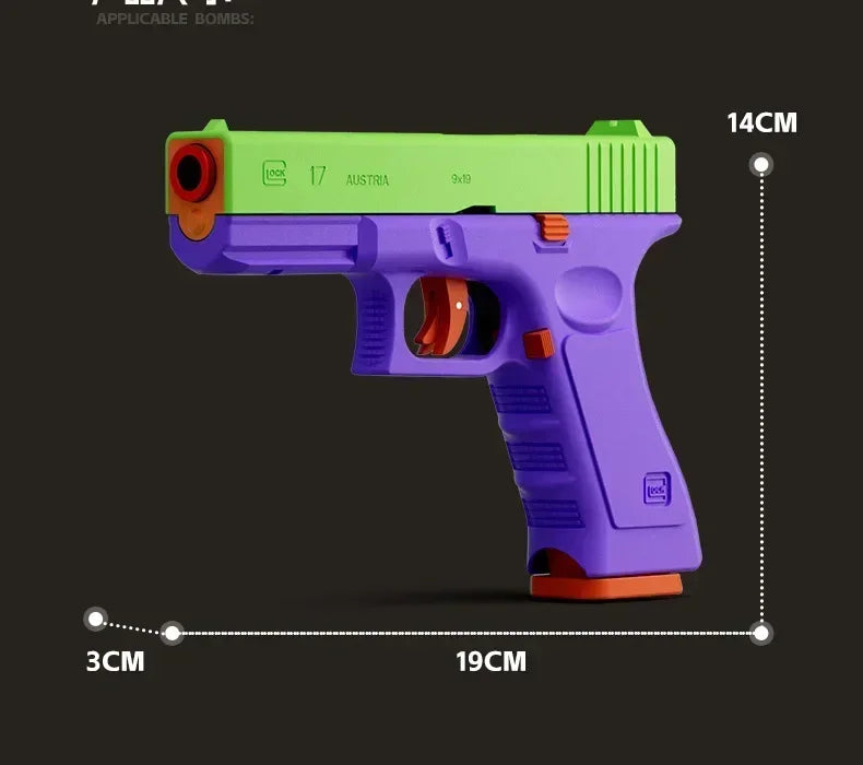 Laser Version Dual-mode Shell Ejection G17 Pistol Blaster Automatic Gun Ma boutique