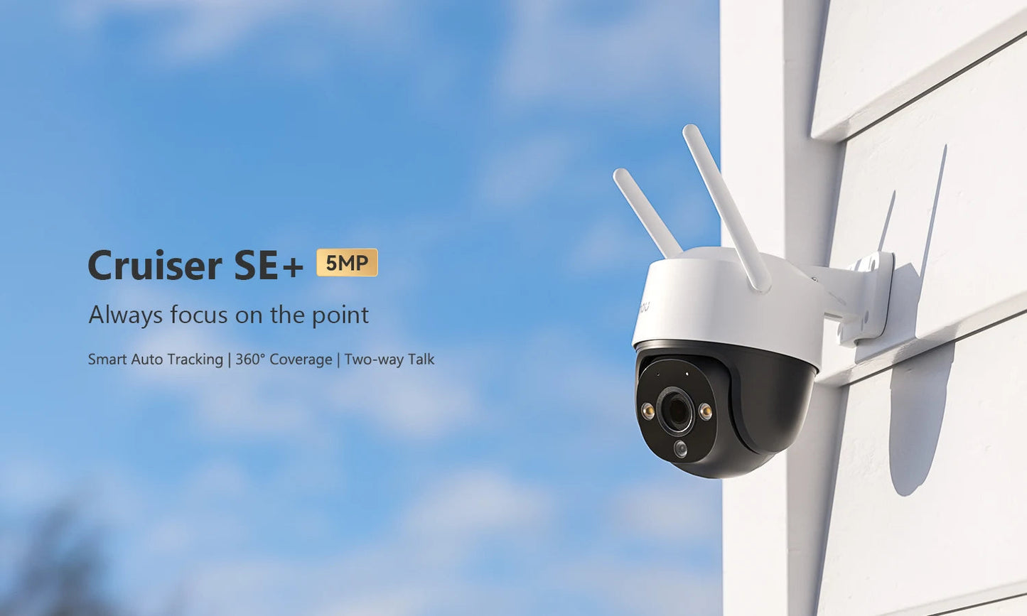 Caméra Extérieure Wi-Fi IMOU Cruiser SE+ – 4MP – Vision Nocturne Couleur – Détection Humaine IA – Zoom x8 – 360° – Étanche IP66 Ma boutique