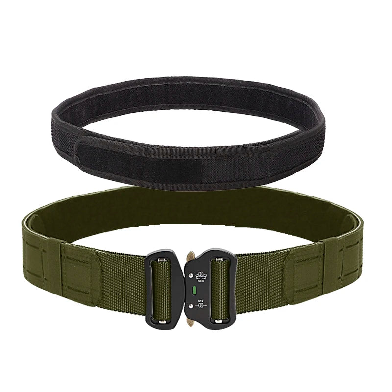 Ceinturon Tactique LOOP – Nylon Haute Qualité avec Boucle Métal, Multicam, Noir, Kaki Ma boutique