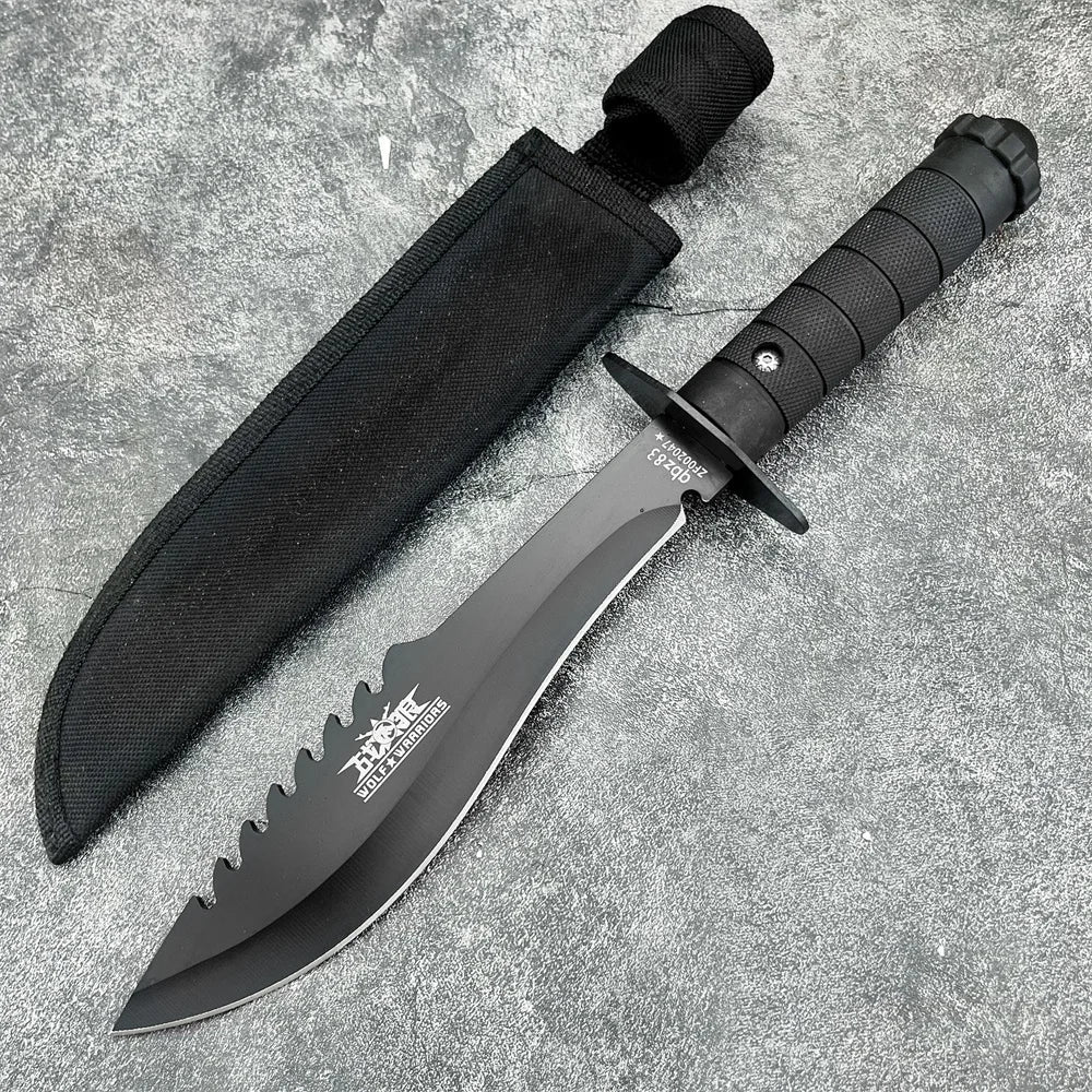 Couteau Fixe War Wolf – Lame Droite Haute Dureté pour Outdoor et Survie - BLACKBEARD OUTDOOR INDUSTRIES