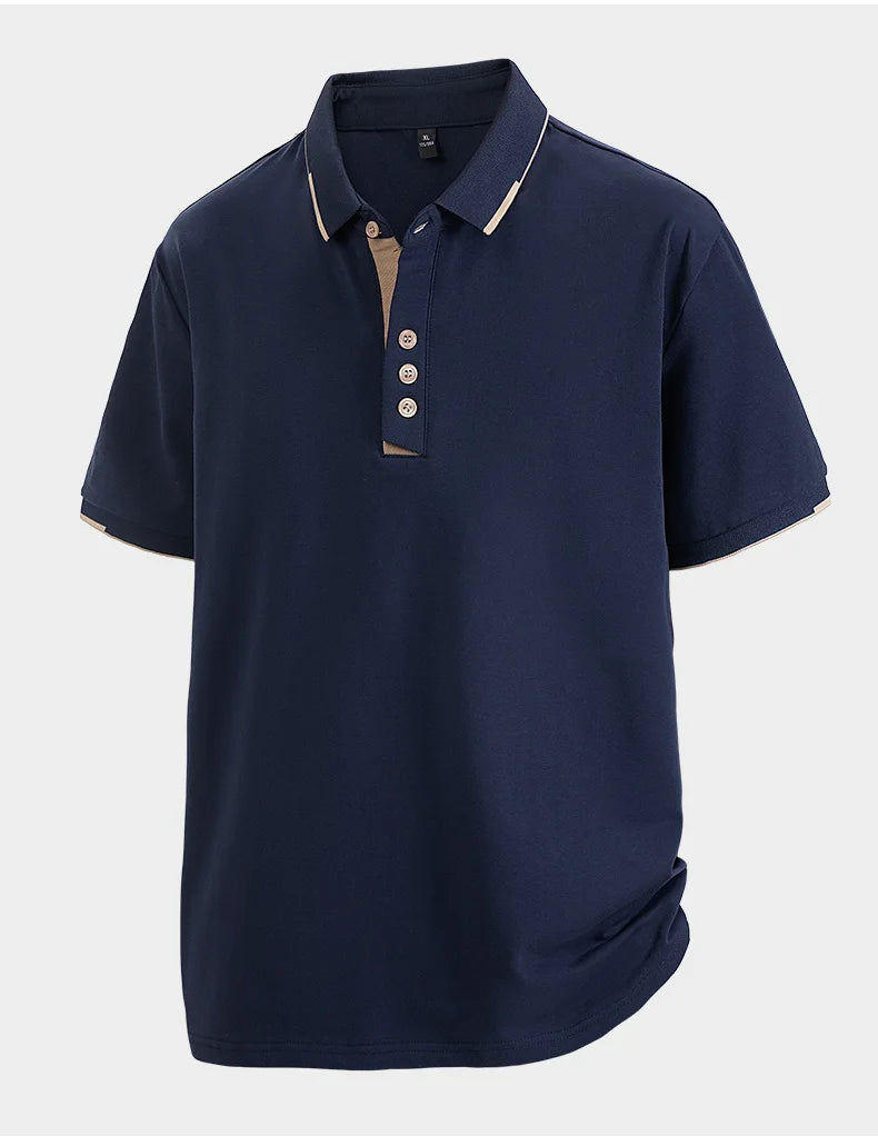 T-Shirt Homme Grande Taille 7XL–8XL | Élégance Casual Été – Col Chemise, Manches Courtes, Coton Ultra Doux Ma boutique