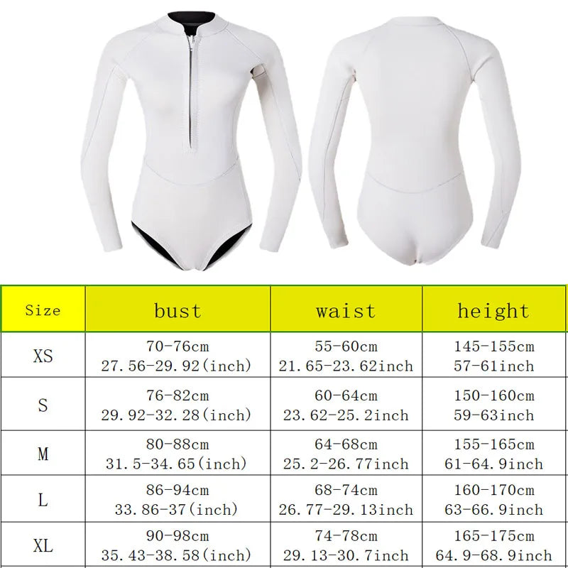 Combinaison Femme Néoprène 2 mm – Manches Longues Rose, Surf, Plongée, Snorkeling - BLACKBEARD OUTDOOR INDUSTRIES