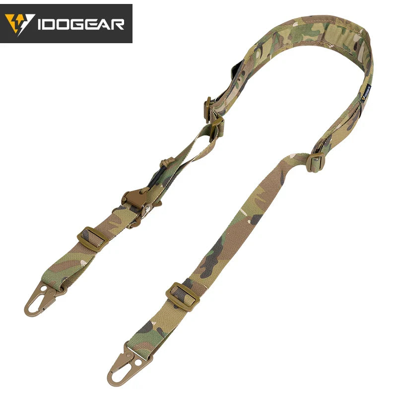 Sangle Tactique IDOGEAR – Modèle Slingster 2 Points – Ajustement Rapide – Coloris Ranger Green - BLACKBEARD OUTDOOR INDUSTRIES
