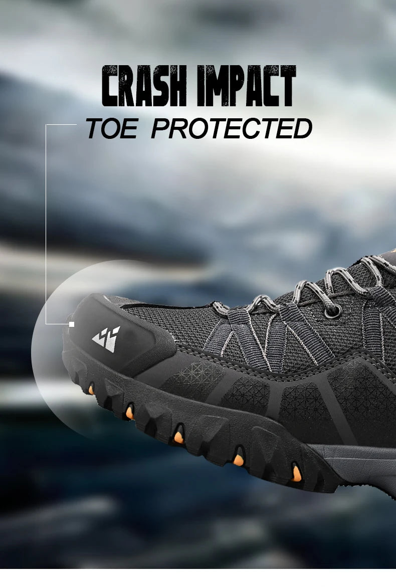 HIKEUP Sneakers Respirants avec Amorti Antidérapants – Chaussures de Randonnée Homme pour Course, Trekking et Sports de Plein Air BLACKBEARD OUTDOOR INDUSTRIES