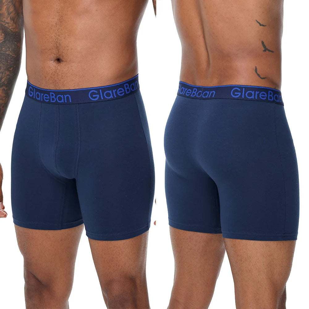 Pack de 4 Boxers Mi-Long pour Hommes - Coton Respirant BLACKBEARD OUTDOOR INDUSTRIES