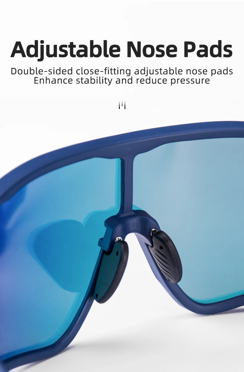 ROCKBROS Lunettes de Vélo Polarisées UV400 – Protection Solaire, Ultra-légères, Grand Cadre MTB & Route - BLACKBEARD OUTDOOR INDUSTRIES