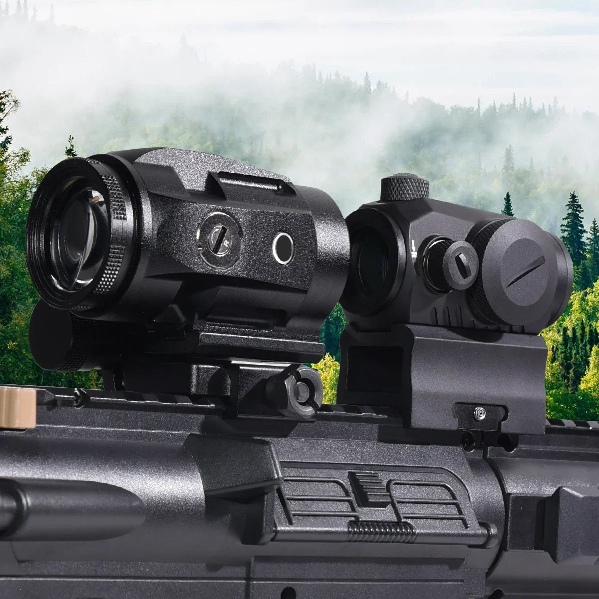 Lunette de Visée Combo Red Dot R5 + Magnifier J3 3X pour Rail 20 mm - BLACKBEARD OUTDOOR INDUSTRIES