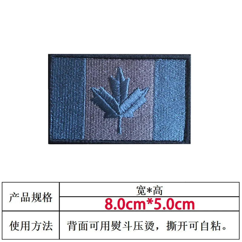 Patch Drapeau Canada – Brodé avec Velcro ou à Coudre - BLACKBEARD OUTDOOR INDUSTRIES
