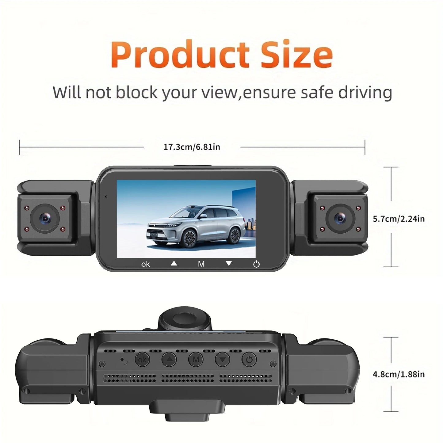 📷 Caméra Voiture 4 Canaux 1080P – GMAIPOP DVR avec Vision Nocturne, WiFi & Enregistrement 360° Ma boutique