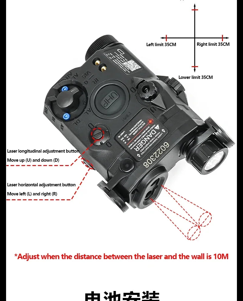 Tactical PEQ15 IR Fill Light/IR Laser et lampe de poche M600C Ma boutique