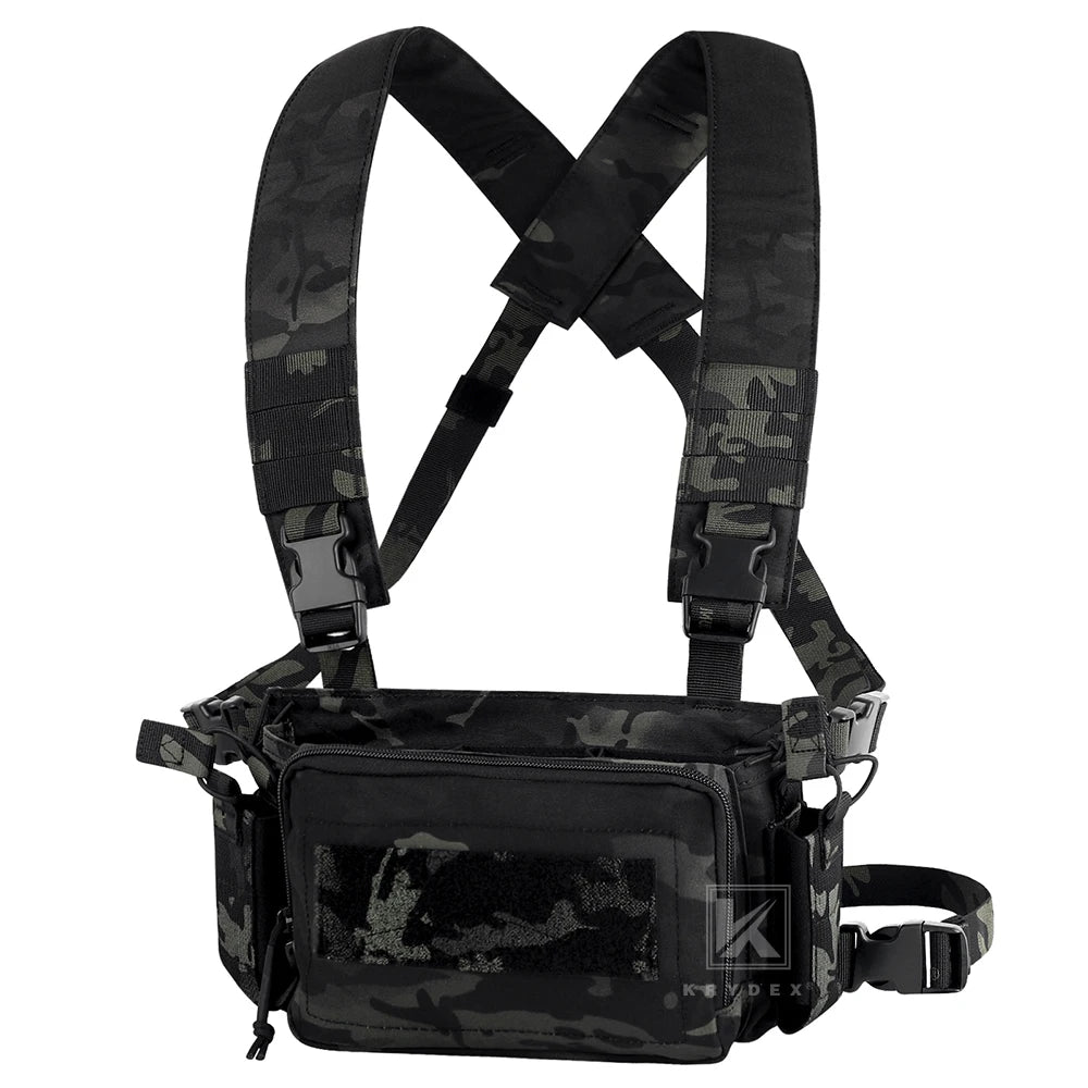 KRYDEX Tactical Flatpack D3 Backpack & D3CR Chest Rig Vest - Système modulable Camouflage pour Chasse, Airsoft et Activités Extérieures BLACKBEARD OUTDOOR INDUSTRIES