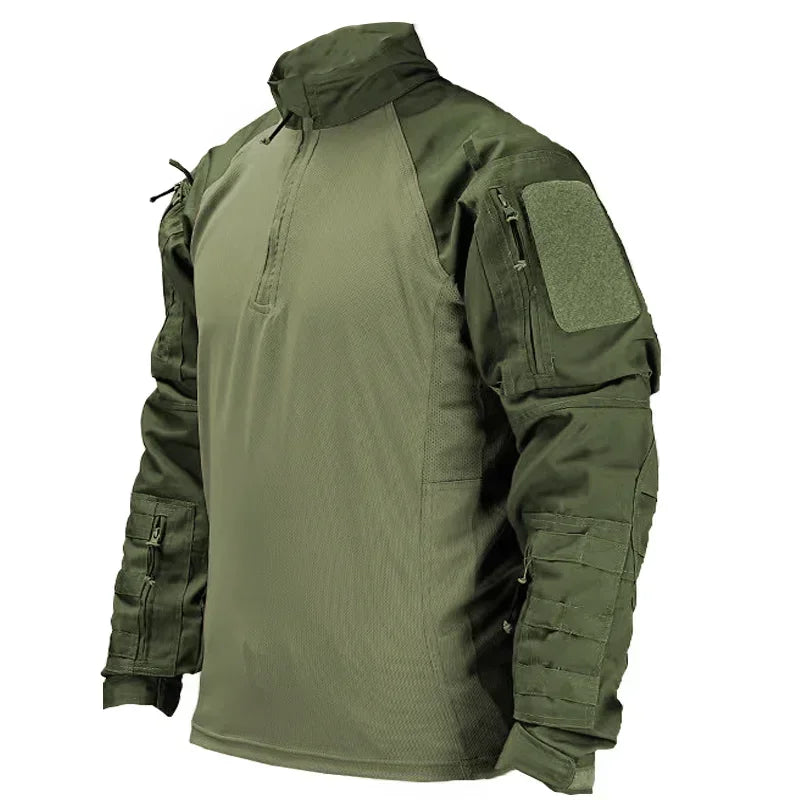 T-shirt Tactique Homme – Manches Longues Airsoft | Paintball | Militaire | Camo | Séchage rapide - BLACKBEARD OUTDOOR INDUSTRIES