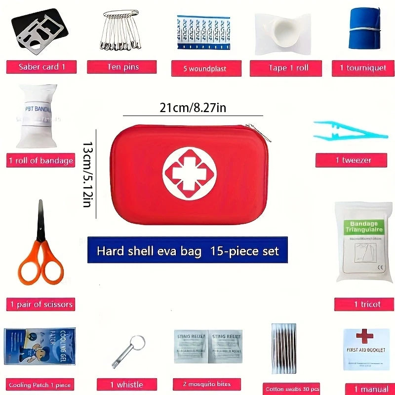 Trousse de Premiers Secours Multiservices – Kit Médical Portable pour Activités Extérieures (Randonnée, Camping, Chasse, etc.) - BLACKBEARD OUTDOOR INDUSTRIES