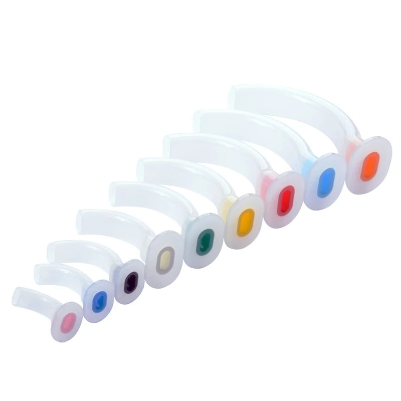 9 Pièces Tube Respiratoire Jetable Guedel - Code Couleur Oral, Airway Tube Premier Secours - BLACKBEARD OUTDOOR INDUSTRIES
