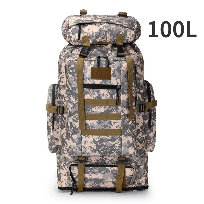 Sac à Dos Tactique 80L / 100L – Grand Volume pour Randonnée, Camping & Trekking - BLACKBEARD OUTDOOR INDUSTRIES