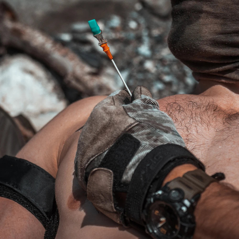 RHINO RESCUE Kit de Décompression à Aiguille 14ga | Cathéter pour Pneumothorax Tensionnel, EMS & Trauma, IFAK - BLACKBEARD OUTDOOR INDUSTRIES
