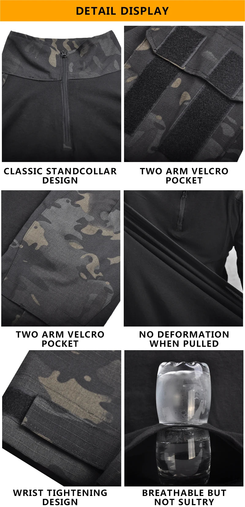 Ensemble Tactique Camouflage CP Gen3 – Uniforme de Combat Homme avec Protections (Coudes & Genoux) pour Chasse, Airsoft et Activités Extérieures - BLACKBEARD OUTDOOR INDUSTRIES