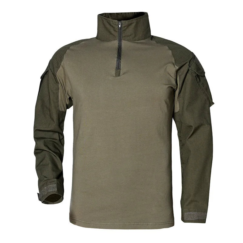 T-shirt Homme Manches Longues Outdoor — Modèle Patchwork Résistant - BLACKBEARD OUTDOOR INDUSTRIES