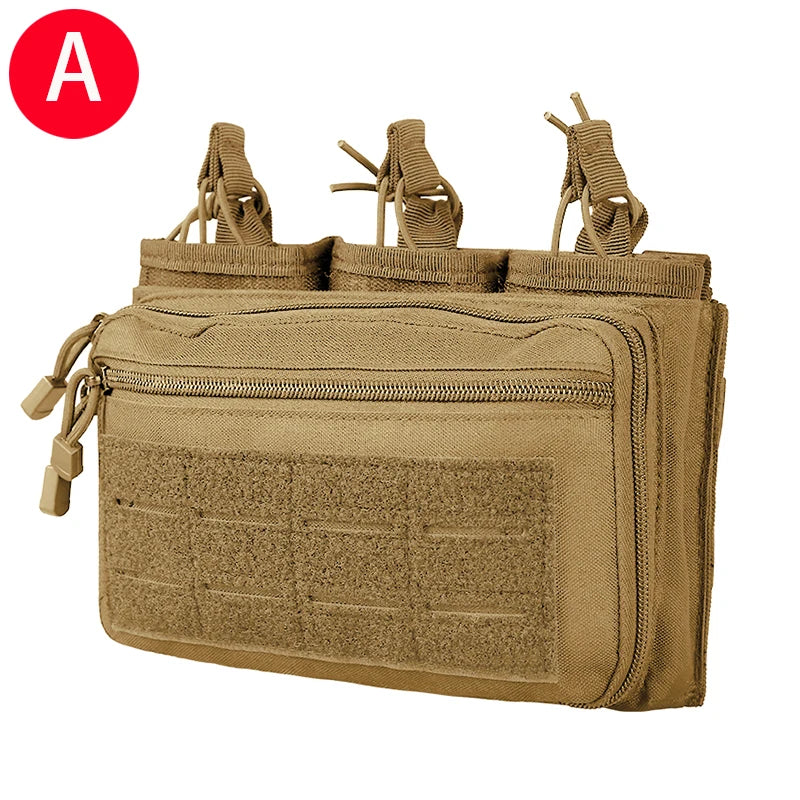 Poche à Chargeurs Tactique 5.56/.223 7.62mm pour M4 M16 AK AR avec Molle - Poche Triple à Accès Rapide BLACKBEARD OUTDOOR INDUSTRIES