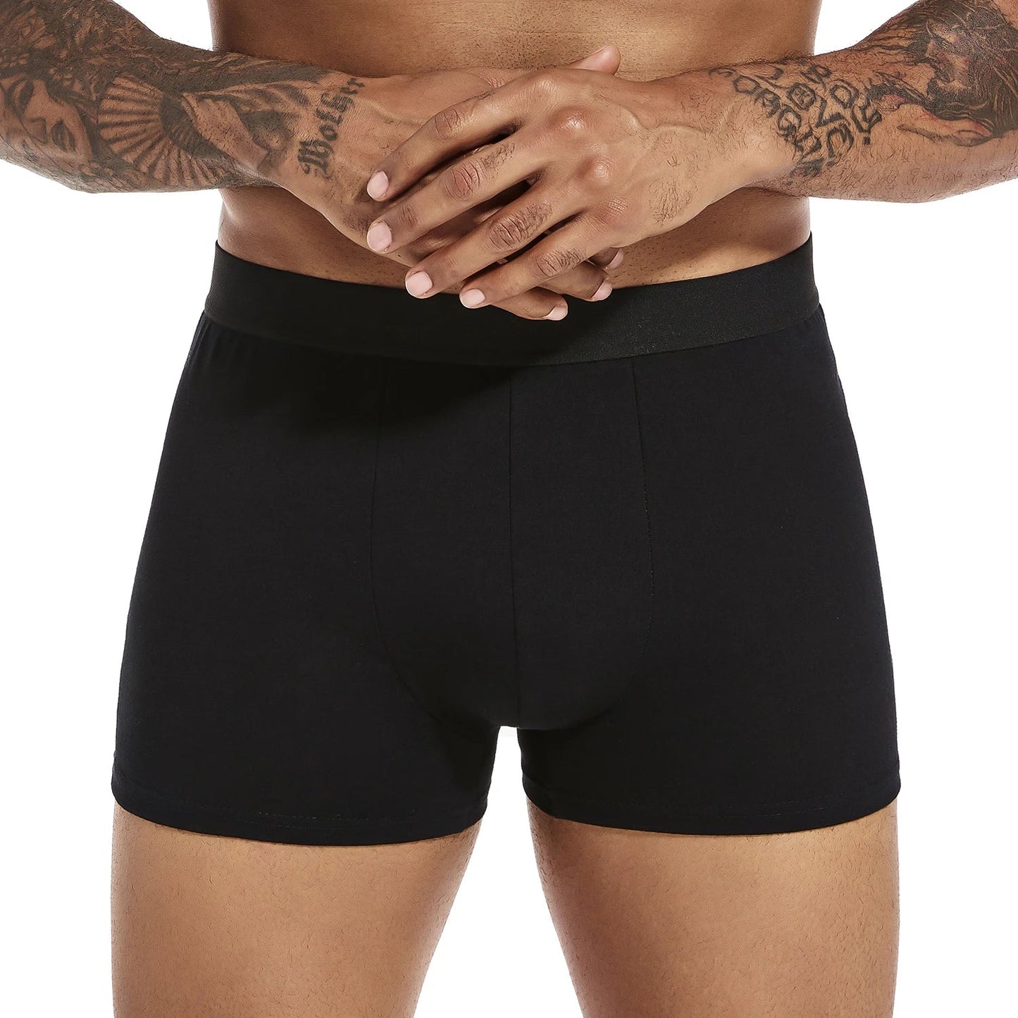 Pack de 6 Boxers Noirs pour Hommes - Sous-vêtements Doux et Respirants BLACKBEARD OUTDOOR INDUSTRIES