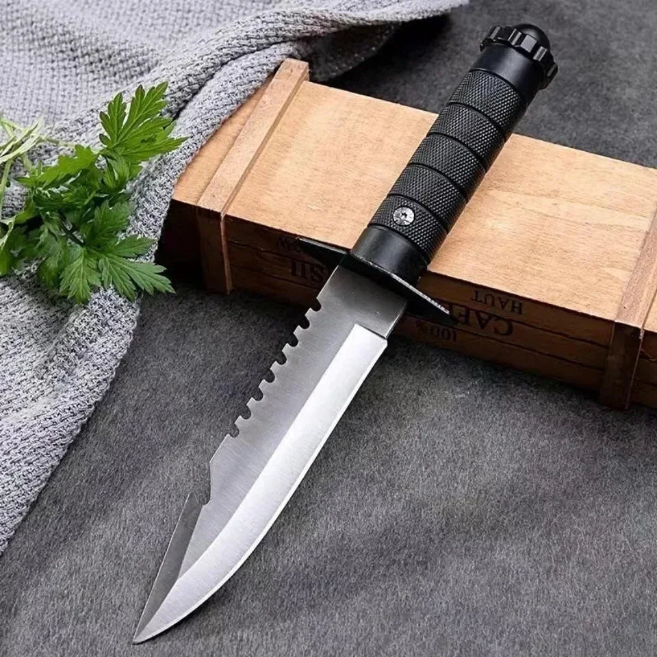 Couteau droit tactique léger 7CR17MOV – Pour jungle, camping et auto-défense - BLACKBEARD OUTDOOR INDUSTRIES