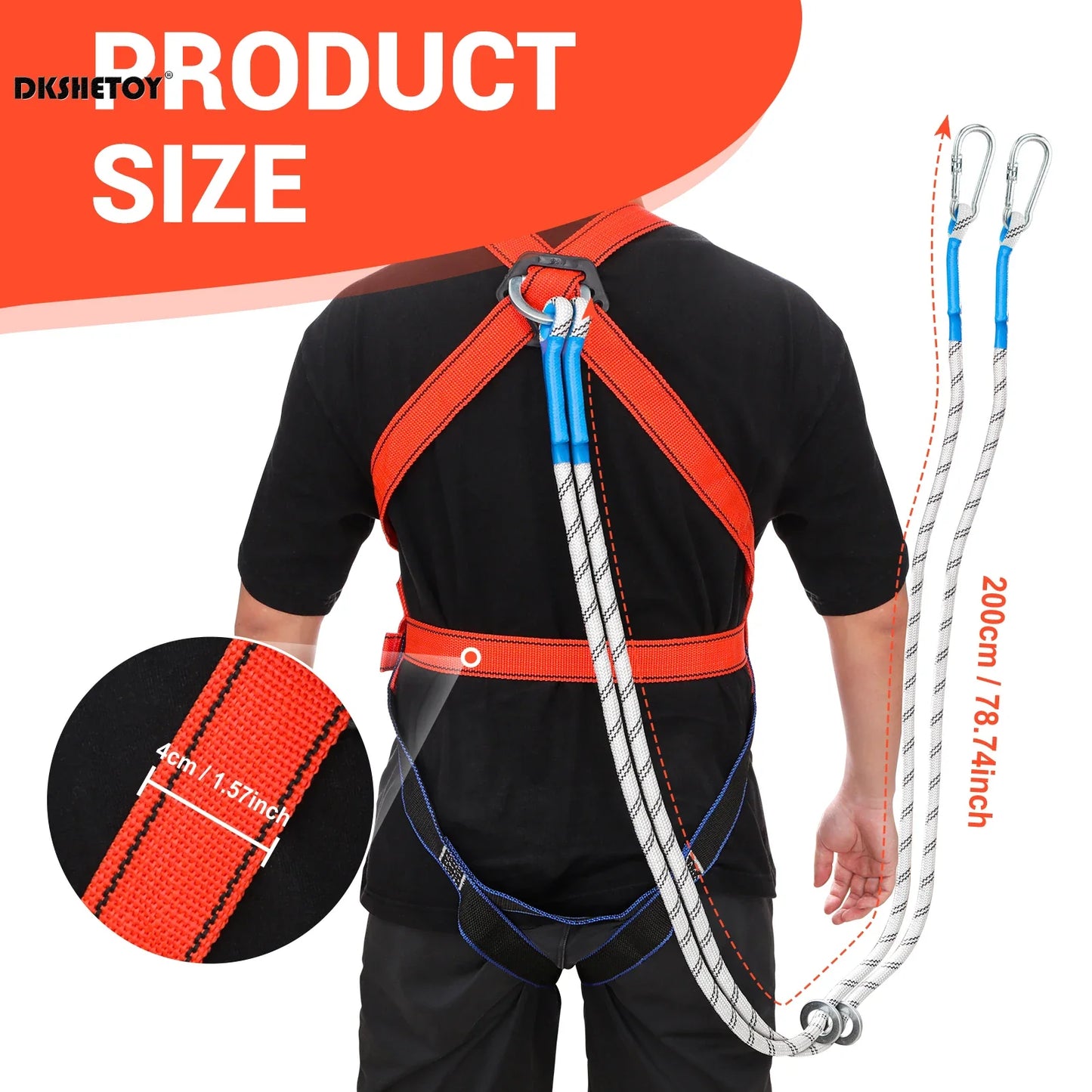 Harnais de Sécurité Professionnel – Protection Antichute pour Randonnée, Camping et Travaux en Hauteur - BLACKBEARD OUTDOOR INDUSTRIES