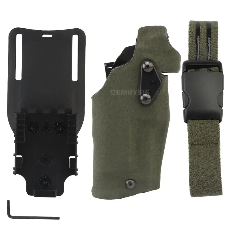 Holster Tactique de Cuisse – Pour Glock 17 Gen4 / G19 avec Lampe X300 / X300U - BLACKBEARD OUTDOOR INDUSTRIES