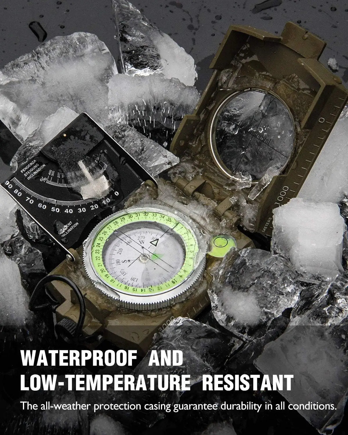 Boussole Professionnelle Haute Précision avec Inclinomètre – Outil de Navigation pour Camping, Randonnée et Survie - BLACKBEARD OUTDOOR INDUSTRIES