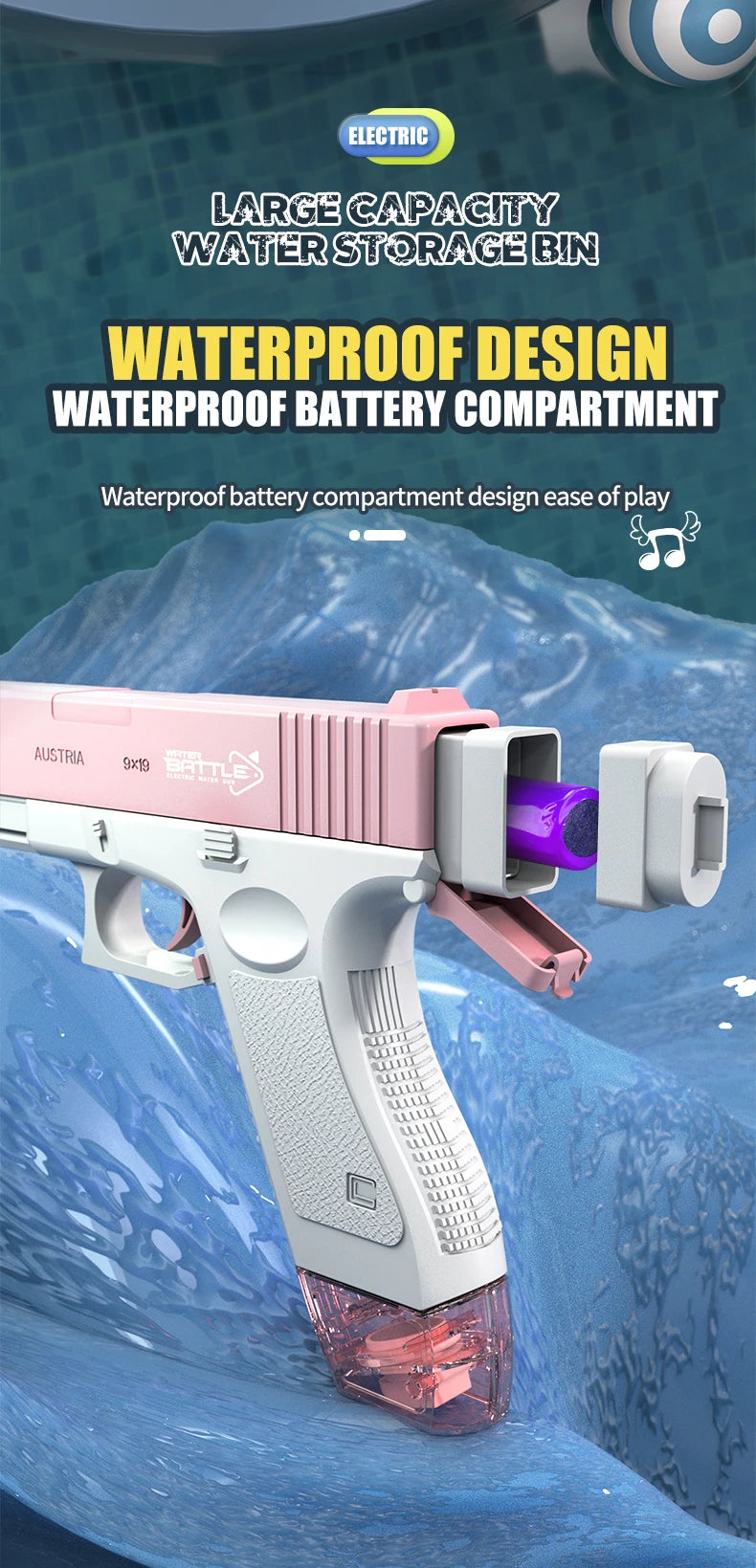 M416 water Pistol Shooting Toy Full Automatic Ma boutique