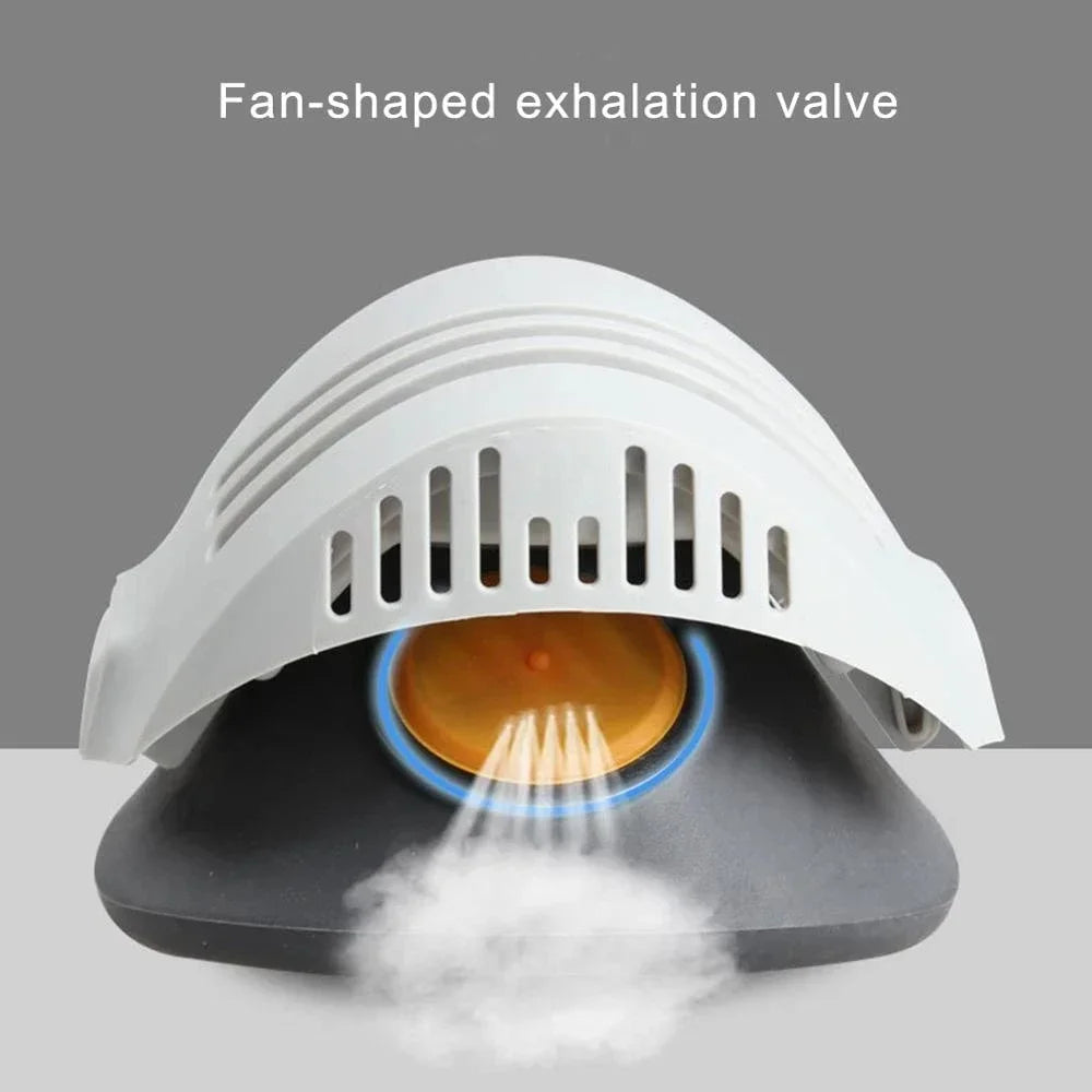 Masque Anti-Poussière avec 20 Filtres en Coton - Respirateur Demi-Visère pour Protection Contre la Poussière, Brouillard, Fumée et Gaz - Idéal pour l'Industrie, la Construction et le Travail Général BLACKBEARD OUTDOOR INDUSTRIES