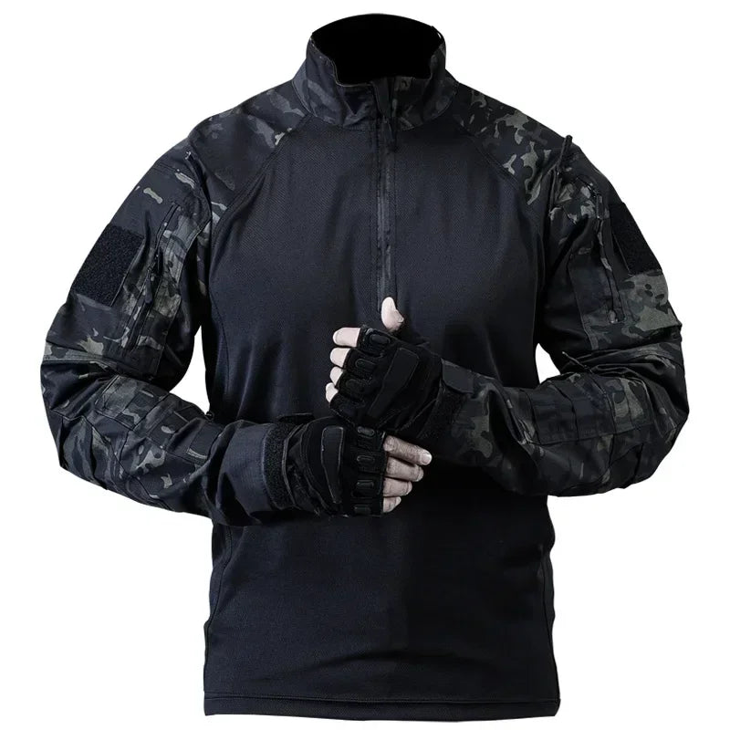 Veste Tactical XMGOLONG Pioneer Frog Suit – Haut d’Entraînement Respirant et Séchage Rapide, Camouflage CP pour Camping et Chasse - BLACKBEARD OUTDOOR INDUSTRIES