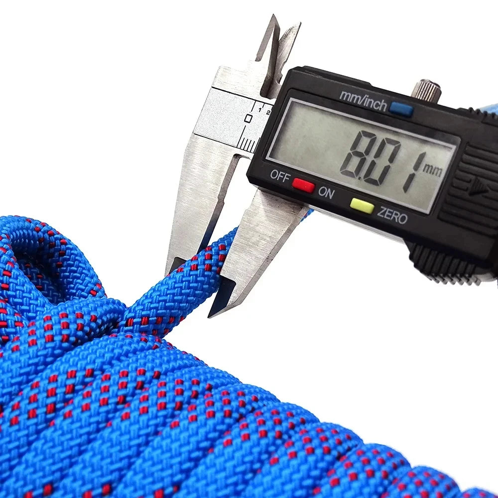 8mm Safety Life Rope Climbing Rope Static Rock Mountaineering Rope Outdoor Survival Fire Escape Car Rescue 10m 20m 30m 40m - BLACKBEARD OUTDOOR INDUSTRIES