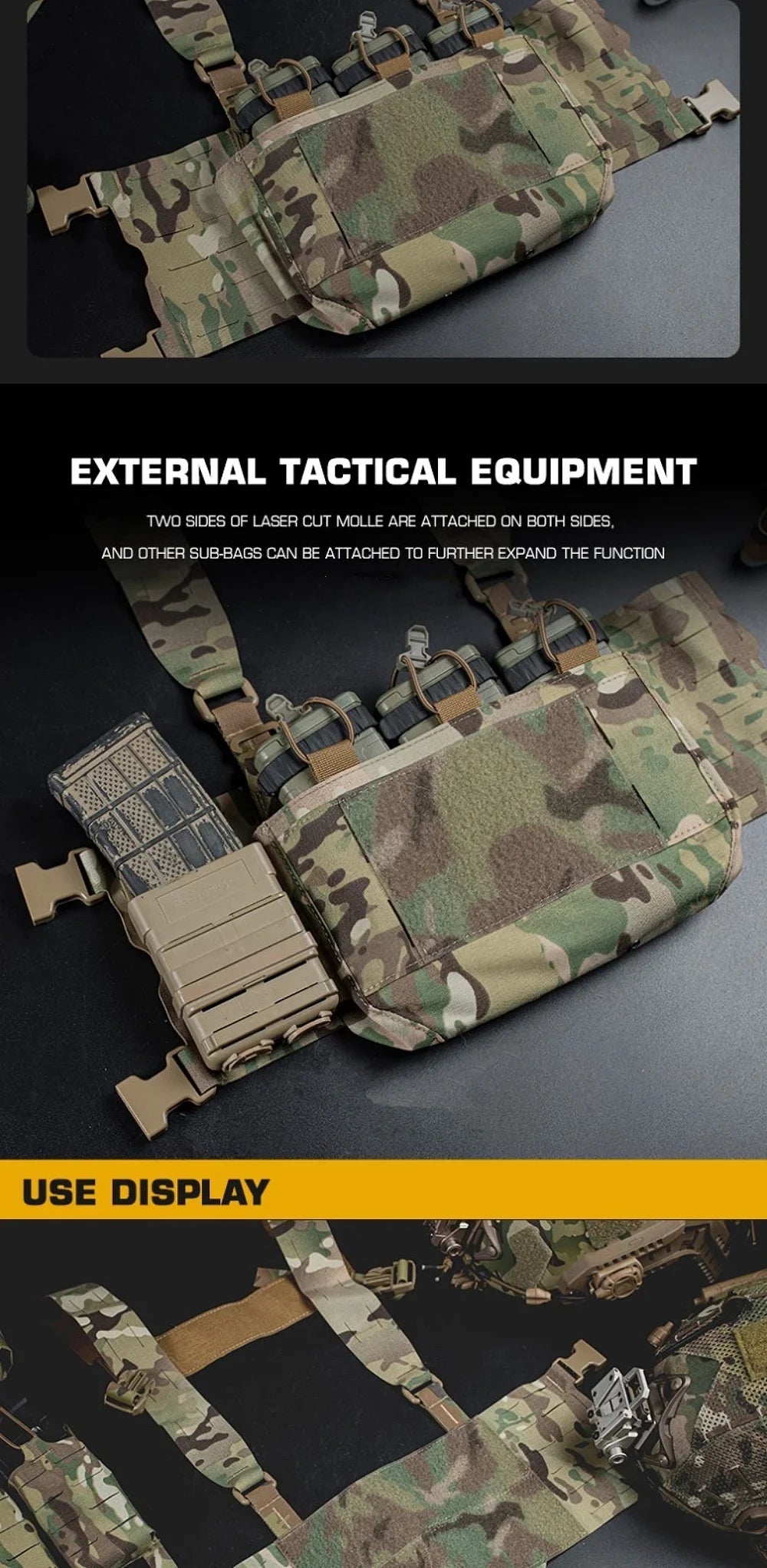 FCPC Chest Rig Mini Harness – Harnais H Style Ferro Ma boutique