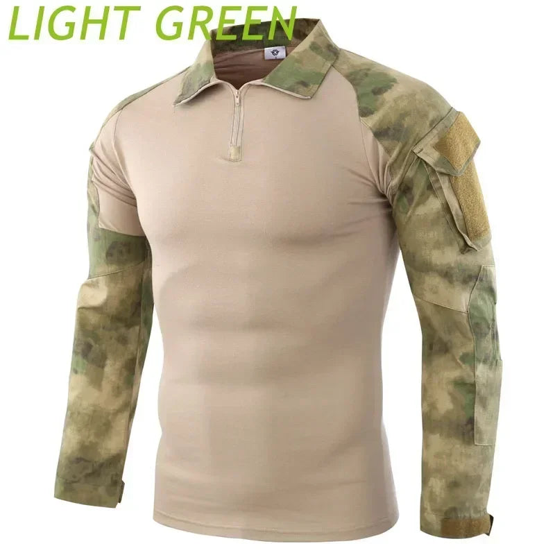 🪖 Chemise de Combat Camouflage Homme – TOMITANY Airsoft | Paintball | Randonnée | Tactique | Manches longues - BLACKBEARD OUTDOOR INDUSTRIES