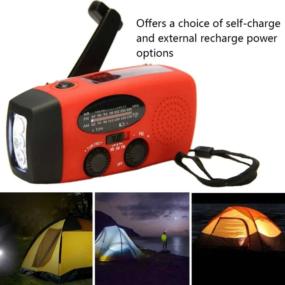 Radio d’Urgence Solaire & Dynamo – Lampe LED, Power Bank 2000 mAh, AM/FM – Spécial Outdoor & Camping - BLACKBEARD OUTDOOR INDUSTRIES