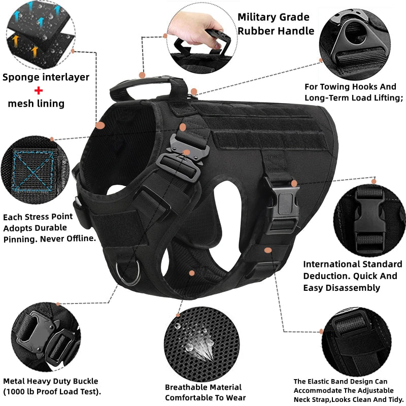 Harnais Tactique Militaire pour Chien – COOYOMOO Ma boutique