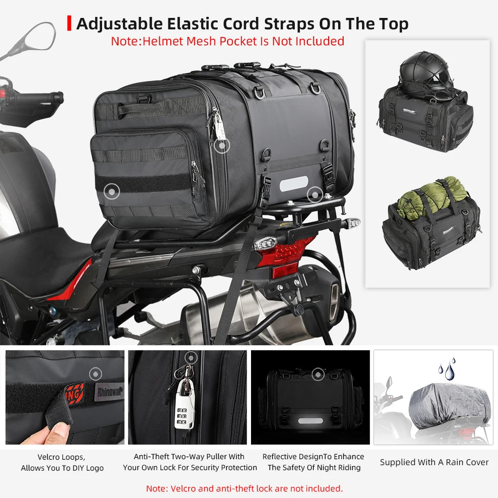 sacoche de voyage pour moto Rhinowalk 19L / 80L Ma boutique
