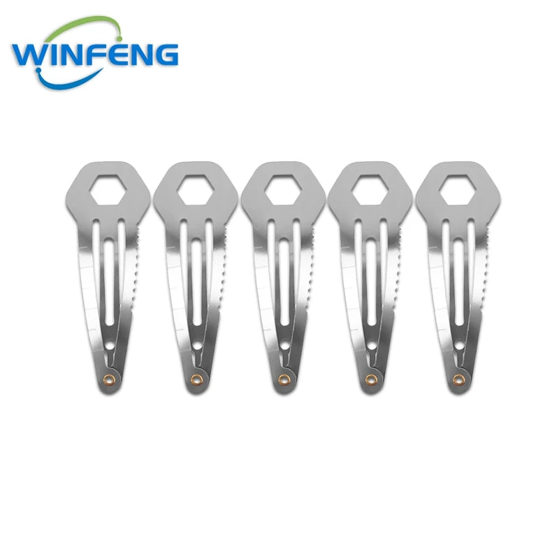 5 Pièces Épingles à Cheveux Multifonctions - Haute Qualité, Auto-Défense & Outils Survie - BLACKBEARD OUTDOOR INDUSTRIES