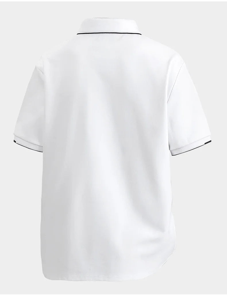 T-Shirt Homme Grande Taille 7XL–8XL | Élégance Casual Été – Col Chemise, Manches Courtes, Coton Ultra Doux Ma boutique