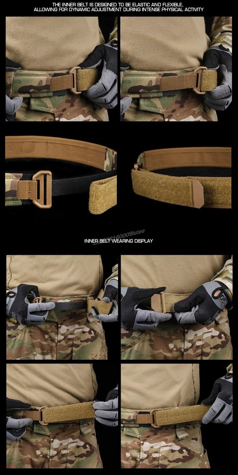 Ceinture Tactique Magnétique EDC - Ceinture de Combat à Libération Rapide pour Airsoft, CCW, Chasse et Utilisation Extérieure BLACKBEARD OUTDOOR INDUSTRIES