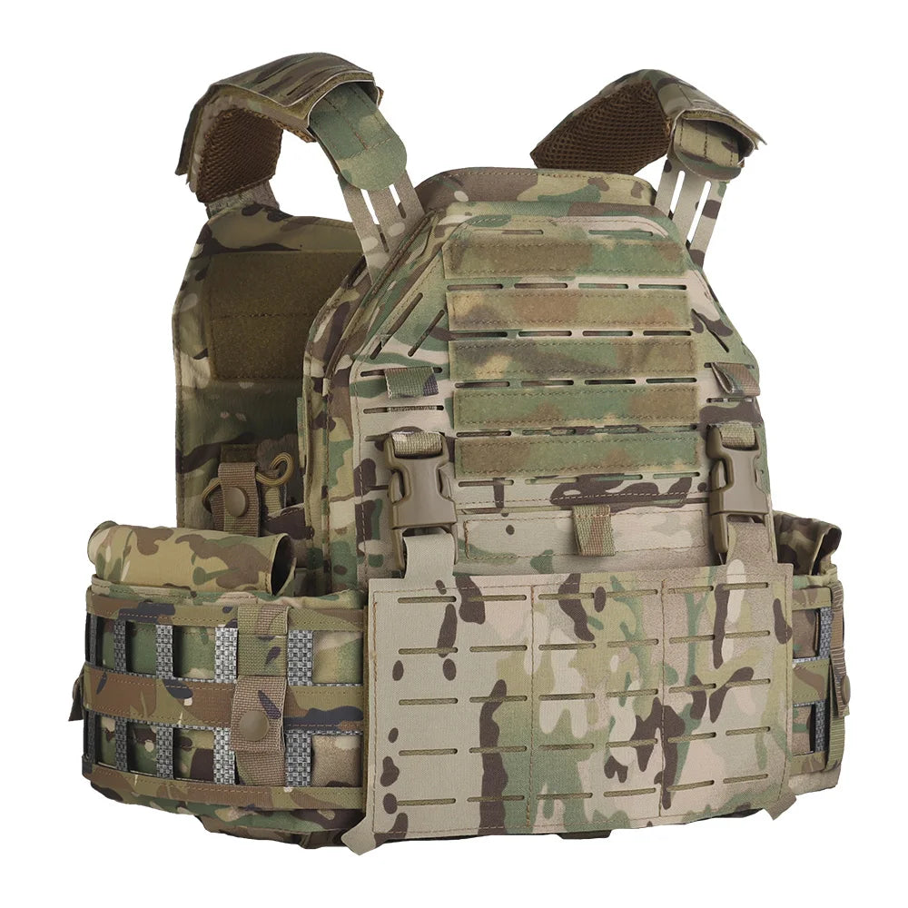 Gilet Porte-Plat Nylon LG4 Multifonction avec Plaque Frontale Remplaçable – Système MOLLE, Gilet de Combat pour Chasse et Entraînement BLACKBEARD OUTDOOR INDUSTRIES