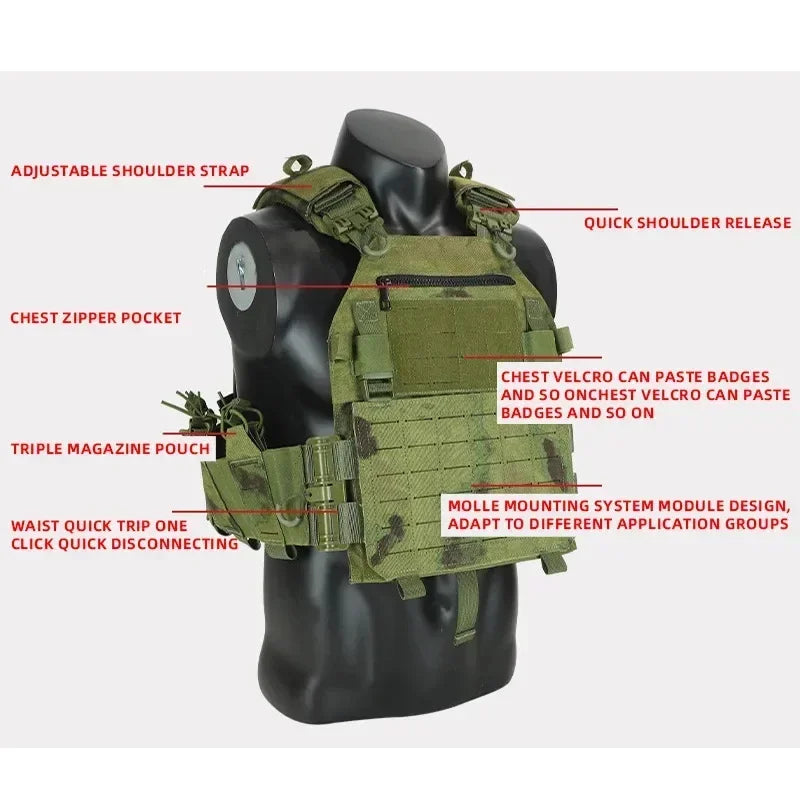 Porte-Plaque - Libération Rapide Molle Laser Cut Ma boutique